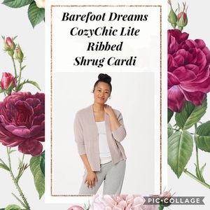 Barefoot Dreams CozyChic Lite Ribbed Shrug Cardi